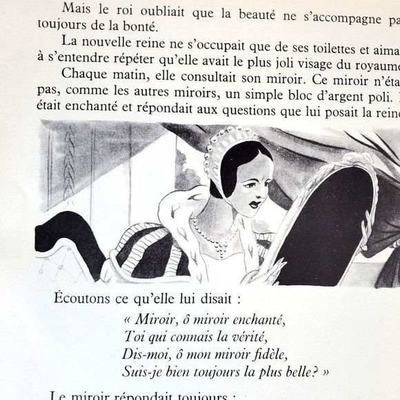 Blanche Neige Snow White Book Simone Deleuil Paris 1958 Children Fairy Tale - Picture 7 of 16